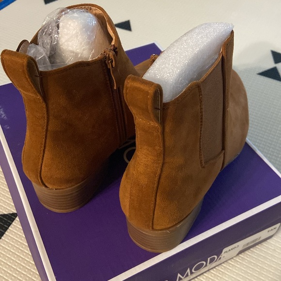 NEW Top Moda tan brown Ankle bootie 7 - Picture 3 of 4